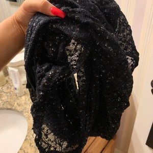 Black sparkly Infiniti Scarf
